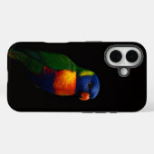 Black 4 Luxe iPhone 16 Case-Mate, Lorikeet Parrot Case-Mate iPhoneケース (裏面 (横))