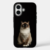 Black 4 Luxe iPhone 16 Mate, Birmanese Cat Case-Mate iPhoneケース (裏面)
