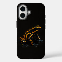 Black 4 Luxe iPhone 16 Mate, Black Orange Frog