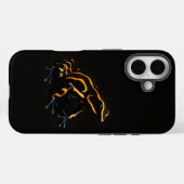 Black 4 Luxe iPhone 16 Mate, Black Orange Frog Case-Mate iPhoneケース (裏面 (横))
