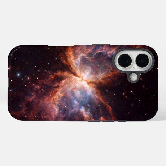 Black 4 Luxe iPhone 16 Mate, Butterfly Nebula Case-Mate iPhoneケース (裏面 (横))