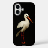 Black 4 Luxe iPhone 16 Mate, Graceful Stork Case-Mate iPhoneケース (裏面)
