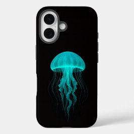 Black 4 Luxe iPhone 16 Mate, Green Jellyfish iPhone 16ケース