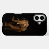 Black 4 Luxe iPhone 16 Mate, Indian Elephant Case-Mate iPhoneケース (裏面 (横))