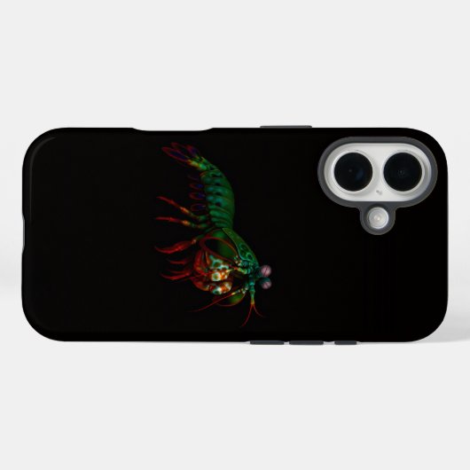 Black 4 Luxe iPhone 16 Mate, Mantis Shrimp Case-Mate iPhoneケース (裏面 (横))