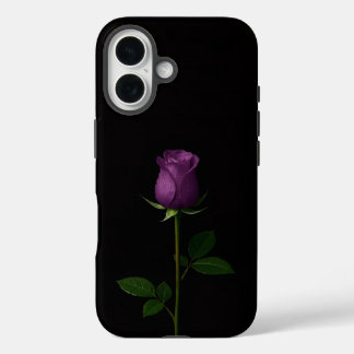 Black 4 Luxe iPhone 16 Mate, Royal Violet Rose iPhone 16ケース