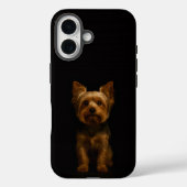 Black 4 Luxe iPhone 16 Mate, Yorkshire Terrier Case-Mate iPhoneケース (裏面)