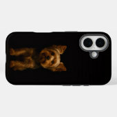 Black 4 Luxe iPhone 16 Mate, Yorkshire Terrier Case-Mate iPhoneケース (裏面 (横))