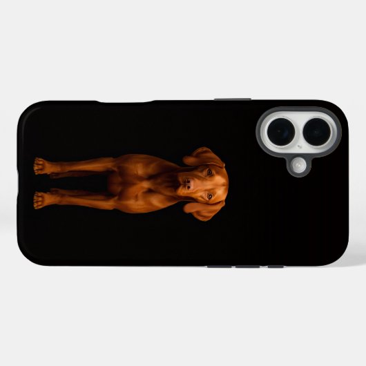 Black 4 Luxe iPhone 16 Plus, Agile Vizsla Dog Case-Mate iPhoneケース (裏面 (横))