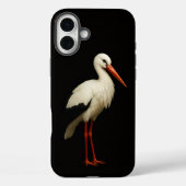 Black 4 Luxe iPhone 16 Plus, Graceful Stork Case-Mate iPhoneケース (裏面)