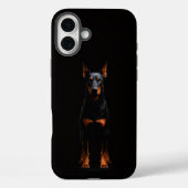 Black 4 Luxe iPhone 16 Plus, Guardian Doberman Dog Case-Mate iPhoneケース (裏面)