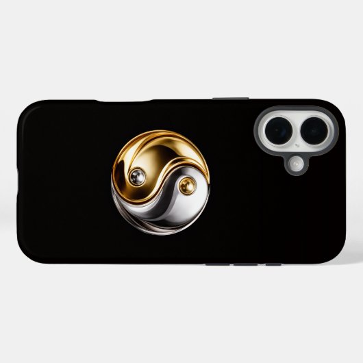 Black 4 Luxe iPhone 16 Plus, Harmony Yin Yang Case-Mate iPhoneケース (裏面 (横))