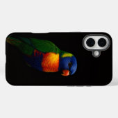 Black 4 Luxe iPhone 16 Plus, Lorikeet Parrot Case-Mate iPhoneケース (裏面 (横))