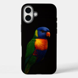 Black 4 Luxe iPhone 16 Plus, Lorikeet Parrot iPhone 16 Plusケース