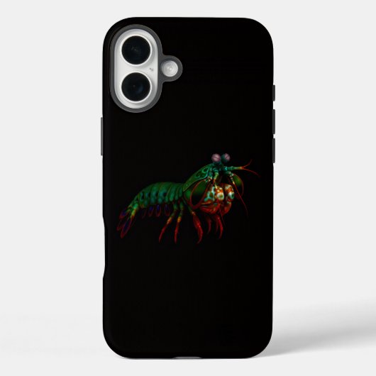 Black 4 Luxe iPhone 16 Plus, Mantis Shrimp Case-Mate iPhoneケース (裏面)