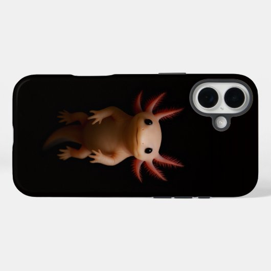 Black 4 Luxe iPhone 16 Plus, Mexican Axolotl Case-Mate iPhoneケース (裏面 (横))