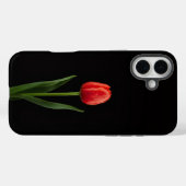 Black 4 Luxe iPhone 16 Plus, Ruby Red Tulip Case-Mate iPhoneケース (裏面 (横))