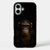 Black 4 Luxe iPhone 16 Plus, Serene Chimpanzee Case-Mate iPhoneケース (裏面)