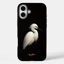 Black 4 Luxe iPhone 16 Plus, Snowy Egret iPhone 16 Plusケース