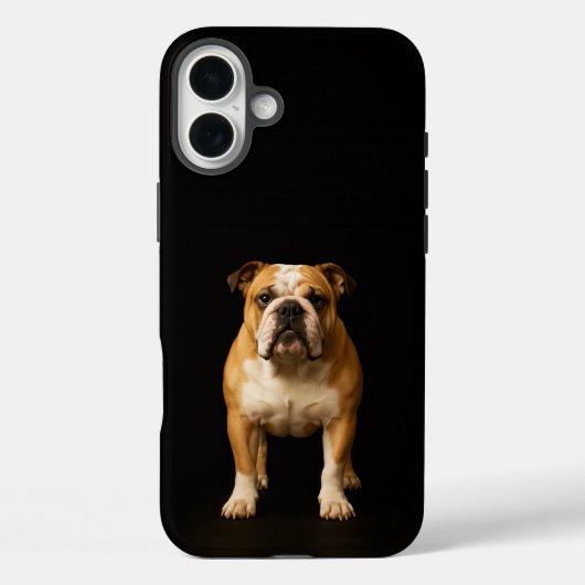 Black 4 Luxe iPhone 16 Plus, Stamina Bulldog Case-Mate iPhoneケース (裏面)