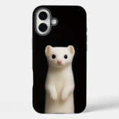 Black 4 Luxe iPhone 16 Plus, Stylish Ermine Case-Mate iPhoneケース (裏面)
