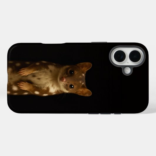 Black 4 Luxe iPhone 16 Plus, Sweet Quoll Case-Mate iPhoneケース (裏面 (横))