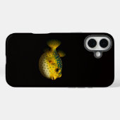 Black 4 Luxe iPhone 16 Plus, Yellow Putterfish Case-Mate iPhoneケース (裏面 (横))