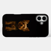 Black 4 Luxe iPhone 16 Plus, Yorkshire Terrier Case-Mate iPhoneケース (裏面 (横))
