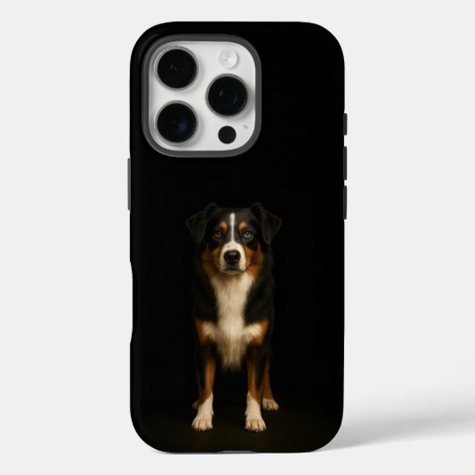 Black 4 Luxe iPhone 16 Pro, Aussie Shepherd Dog Case-Mate iPhoneケース (裏面)