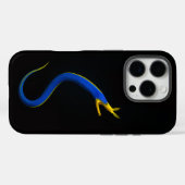 Black 4 Luxe iPhone 16 Pro, Blue Ribbon Eel Case-Mate iPhoneケース (裏面 (横))