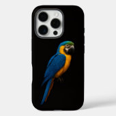 Black 4 Luxe iPhone 16 Pro, Blue Yellow Macaw Case-Mate iPhoneケース (裏面)