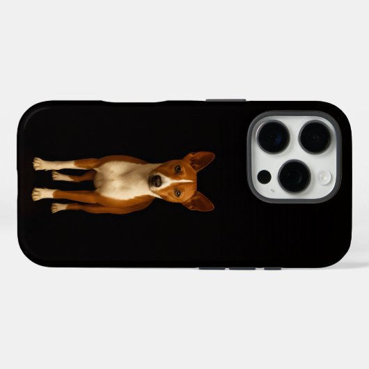Black 4 Luxe iPhone 16 Pro, Classy Basenji Dog Case-Mate iPhoneケース (裏面 (横))