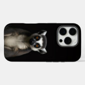 Black 4 Luxe iPhone 16 Pro, Gentle Lemur Case-Mate iPhoneケース (裏面 (横))