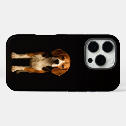 Black 4 Luxe iPhone 16 Pro, Kind Beagle Case-Mate iPhoneケース (裏面 (横))