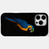 Black 4 Luxe iPhone 16 Pro Max, Blue Yellow Macaw Case-Mate iPhoneケース (裏面 (横))