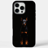 Black 4 Luxe iPhone 16 Pro Max, Guardian Doberman  Case-Mate iPhoneケース (裏面)