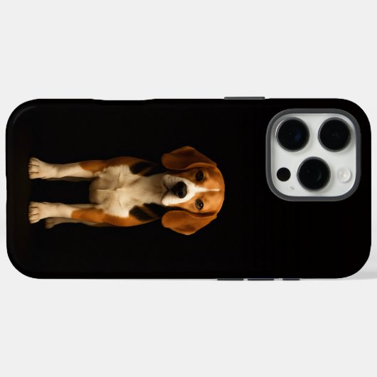 Black 4 Luxe iPhone 16 Pro Max, Kind Beagle Case-Mate iPhoneケース (裏面 (横))