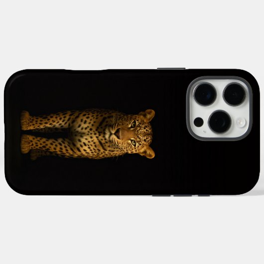 Black 4 Luxe iPhone 16 Pro Max, Majestic Leopard Case-Mate iPhoneケース (裏面 (横))