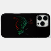 Black 4 Luxe iPhone 16 Pro Max, Neon Sea Slug Case-Mate iPhoneケース (裏面 (横))