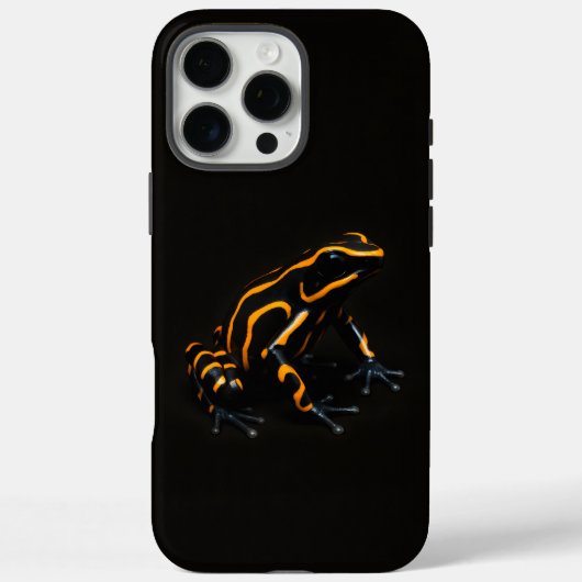 Black 4 Luxe iPhone 16 Pro Max, Orange Black Frog Case-Mate iPhoneケース (裏面)
