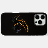 Black 4 Luxe iPhone 16 Pro Max, Orange Black Frog Case-Mate iPhoneケース (裏面 (横))