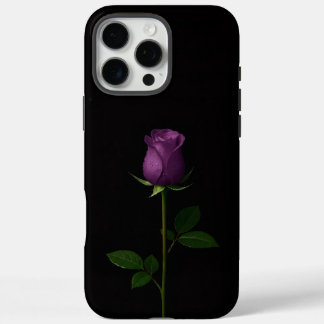 Black 4 Luxe iPhone 16 Pro Max, Royal Violet Rose iPhone 16 Pro Maxケース