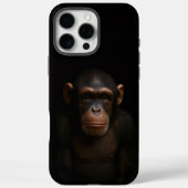 Black 4 Luxe iPhone 16 Pro Max, Serene Chimpanzee Case-Mate iPhoneケース (裏面)