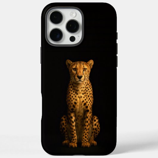 Black 4 Luxe iPhone 16 Pro Max, Sleek Cheetah Case-Mate iPhoneケース (裏面)
