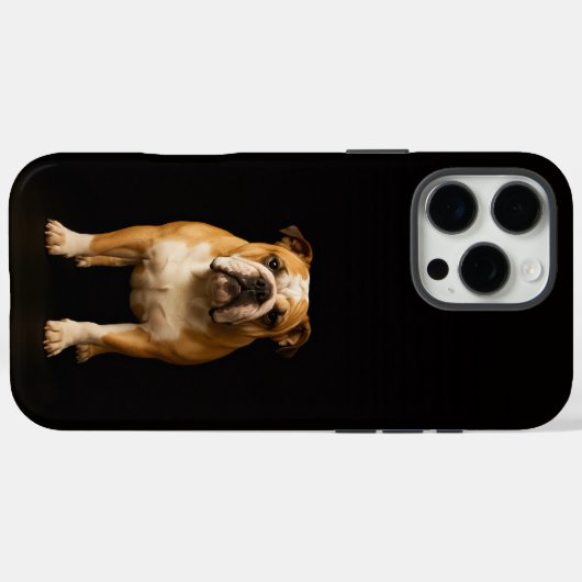 Black 4 Luxe iPhone 16 Pro Max Stamina Bulldog Case-Mate iPhoneケース (裏面 (横))
