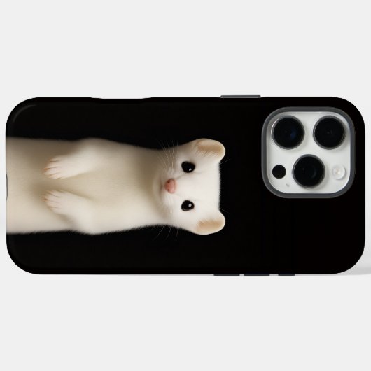 Black 4 Luxe iPhone 16 Pro Max, Stylish Ermine Case-Mate iPhoneケース (裏面 (横))