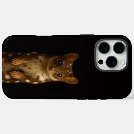 Black 4 Luxe iPhone 16 Pro Max, Sweet Quoll Case-Mate iPhoneケース (裏面 (横))