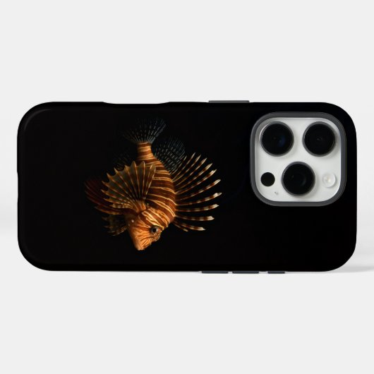 Black 4 Luxe iPhone 16 Pro, Red Lionfish Case-Mate iPhoneケース (裏面 (横))