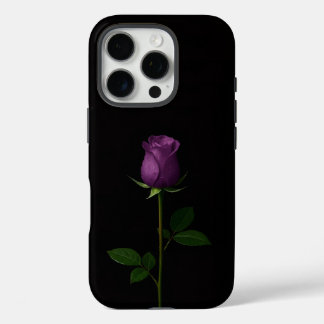 Black 4 Luxe iPhone 16 Pro, Royal Violet Rose iPhone 16 Proケース