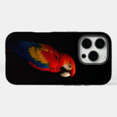 Black 4 Luxe iPhone 16 Pro, Scarlet Parrot Case-Mate iPhoneケース (裏面 (横))